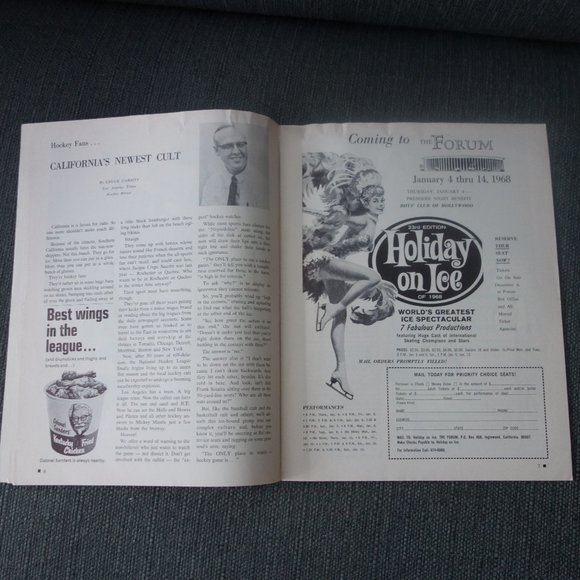 Vintage Kings vs Seals Sports Arena Nov 22 1967 Program - Picture 11 of 14